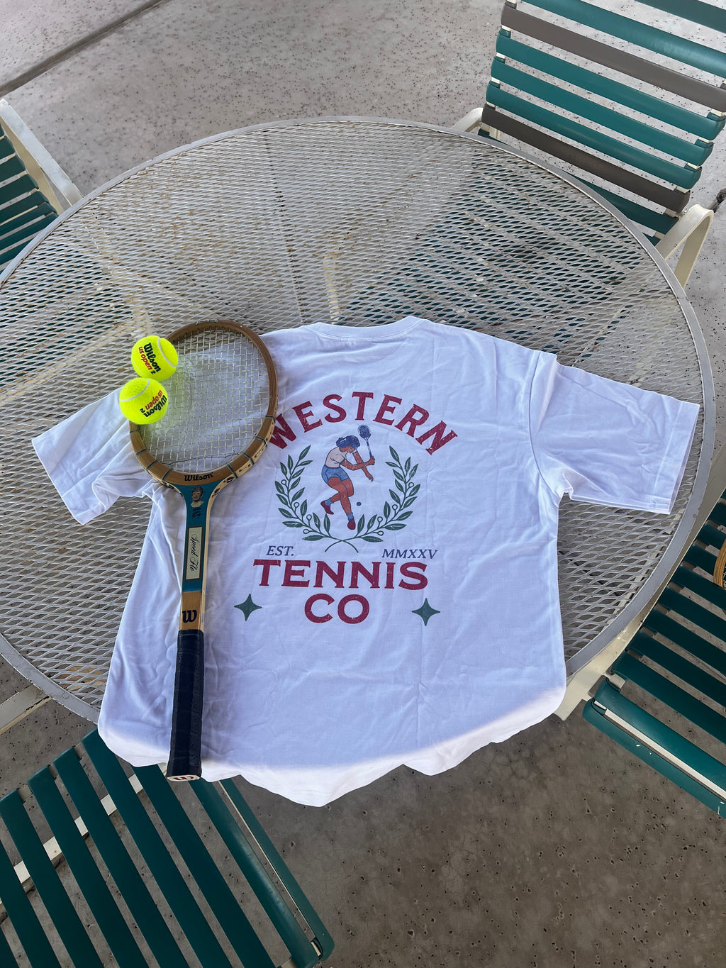 Western Tennis tee